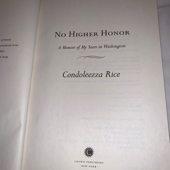 Condoleezza Rice “No Higher Honor” - Picture 4 of 6